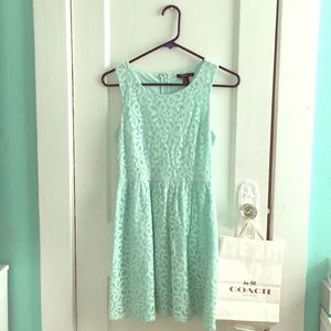Aqua blue mini dress